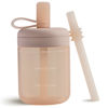 Picture of Moonkie Baby Straw cup | Silicone Toddler Sippy Cup Training Cup with Straw Lid | BPA-Free Drop-Proof Baby Cup | Baby Led Weaning | 6 Months+, 5 oz, 1pack