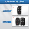 Picture of YO&YOYE for Land Rover Jaguar Key Fob Cover with Keychain, TPU Key Case Fit for Evoque Velar Sport Discovery Freelander2 LR4 Sport Jaguar XF XJ XE F-PACE F-Type