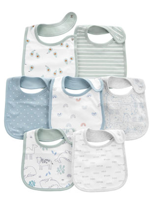 Picture of Simple Joys by Carter's Baby 7-Pack Teething Bibs, Red, One Size