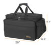 Picture of AKOZLIN Cable File Bag with Detachable Dividers DJ Gig Bag Cord Organizer Case for Laptop,DJ Gear,Music Equipment Accessories