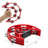 Picture of Musfunny Tambourine with Double Row Metal Jingles Hand Held Percussion Tambourines Musical Educational Instrument Gifts for Adults KTV Party (Red)