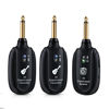 Picture of INGPARTNER Wireless Guitar System UHF 2 Modes, Rechargeable Li-Battery, 100ft Range, Plug & Play for Guitar, Bass, Violin, Keyboard - Black (2TX + 1RX)