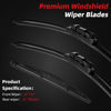 Picture of OTUAYAUTO Premium Windshield Wiper Blades - Replacement for Buick Enclave 2012-2017 - Precision Fit, All-Weather Performance, Front and Rear Wiper Blades, Pinch Tab - 24"+21"+12" (Pack of 3)
