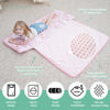 Picture of ACRABROS Toddler Nap Mat with Pillow and Blanket, Extra Large Rolled Napping Mats,Slumber Bags for Boys Girls,Kids Sleeping Bag for Daycare, Preschool Travel Camping, Unicorn