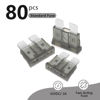 Picture of (80Pcs) 2 Amp Standard Fuse, 2A Car Blade Fuses for Car/RV/Truck/SUV/Motorcycle/Boat