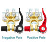 Picture of ZONBANG Battery Terminal Connectors, 2PCS 4 Way Quick Release Disconnect Battery Terminals, Battery Cable Ends with 4PCS Wire Connectors for SAE/JIS Type A Posts