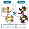 Picture of ZONBANG Battery Terminal Connectors, 2PCS 4 Way Quick Release Disconnect Battery Terminals, Battery Cable Ends with 4PCS Wire Connectors for SAE/JIS Type A Posts
