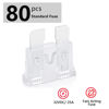 Picture of (80Pcs) 25Amp Standard Fuse, 25A Car Blade Fuses for Car/RV/Truck/SUV/Motorcycle/Boat