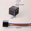 Picture of Gebildet 2pcs 24V 40A JD2914 Car Relay with Harness 5 Pin SPDT 12AWG Harness Sockets with Color-Labeled Wires for Automotive Truck Motorcycle