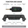 Picture of Wireless Acoustic Guitar Pickup Rechargable Magnetic And Microphone Soundhole Pickup For Acoustic Guitar Build-In Volume Control(Black)