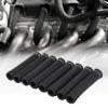 Picture of SHINEHOME Spark Plug Wire Heat Shield Sleeve 2500° Spark Plug Boot Protector Wire Boots Wrap for SBC BBC 350 454 8PCS Spark Plug Wire Covers