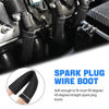 Picture of SHINEHOME Spark Plug Wire Heat Shield Sleeve 2500° Spark Plug Boot Protector Wire Boots Wrap for SBC BBC 350 454 8PCS Spark Plug Wire Covers