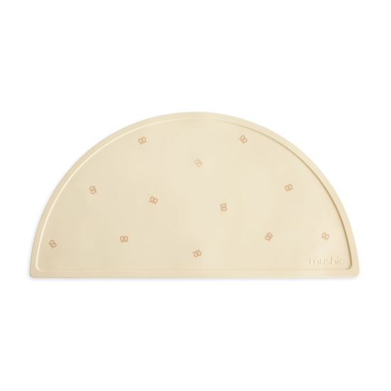 Picture of mushie Silicone Placemat for Kids | BPA-Free Non-Slip Design (Pretzel)