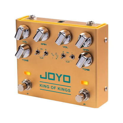 Picture of JOYO Dual Crunch Pure Analog Circuit Overdrive Effect Pedal with Independent Clipping for Electric Guitar - True Bypass (King of Kings R-20)