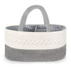Picture of Maliton Diaper Caddy Organizer for Baby Boy- Cotton Rope for Changing Table, Nursery Storage, Newborn Baby Must Have Items