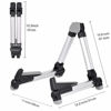 Picture of EASTROCK Folding Guitar Stand,Portable Tripod A Frame Aluminium Music Stand for Acoustic Electric Guitars, Bass, Violin, Ukulele, Banjo ( Silver)