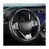 Picture of Steering Wheel Cover for Women and Men, Carbon Fiber Plush Steering Wheel Cover Soft Anti-Slip Comforting, Universal 15 Inches Steering Wheels Accessories (Carbon Fiber Black)