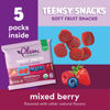 Picture of Plum Organics Teensy Snacks Soft Fruit Snacks - Mixed Berry - 0.35 oz Bags (Pack of 5) - Organic Toddler Food Fruit Snacks
