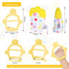 Picture of Vicloon Silicone Teething Mitt, 2Pcs Baby Teething Mitten, Baby Teething Toy with Adjustable Strap, Crinkle Sound and Textured, Baby Teething Mitten Self Soothing Baby Chew Toys for 0-6month Infants
