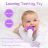 Picture of Vicloon Silicone Teething Mitt, 2Pcs Baby Teething Mitten, Baby Teething Toy with Adjustable Strap, Crinkle Sound and Textured, Baby Teething Mitten Self Soothing Baby Chew Toys for 0-6month Infants