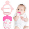 Picture of Vicloon Silicone Teething Mitt, 2Pcs Baby Teething Mitten, Baby Teething Toy with Adjustable Strap, Crinkle Sound and Textured, Baby Teething Mitten Self Soothing Baby Chew Toys for 0-6month Infant