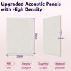 Picture of 12 pack Acoustic Panels With Self-Adhesive, 16"X 12"X 0.4"Sound Proof Foam Panels, High Density Sound Panels, Soundproof Wall Panels for Home Studio Office(RECTANGULA, Camel)