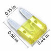 Picture of 100 Pack Auto Fuses 20 AMP APM/ATM 32V Mini Blade Style Fuses 20A Short Circuit Protection Car Fuse (20 AMP))