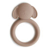 Picture of mushie Silicone Baby Teether Toy | Dog Brown