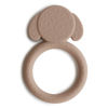 Picture of mushie Silicone Baby Teether Toy | Dog Brown