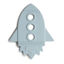 Picture of mushie Silicone Baby Teether Toy | Rocket (Cloud)