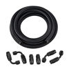 Picture of EVIL ENERGY 6AN Fuel Line Kit, 6AN Nylon Braided Fuel Line Hose Fitting Kit CPE 12FT Black