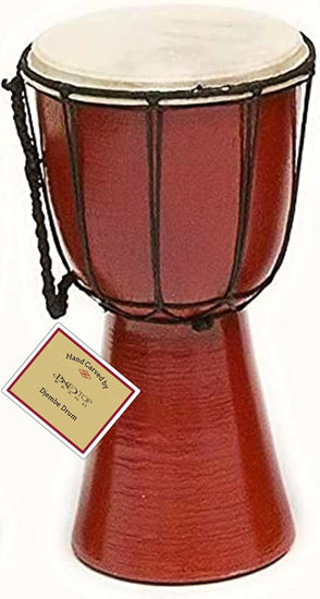 Picture of B.N.D TOP Drum Djembe is a Rope goat skin Covered Goblet African Drum Played by Hands West Africa style jembe for drums circle and more (6x12)