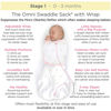 Picture of SwaddleDesigns Omni Swaddle Sack for Newborn, Transitional Swaddle Sack with Wrap & Arms Up Sleeves & Mitten Cuffs, Easy Transition Swaddle Sleep Sack, Tiny Arrows, Small, 0-3 Months