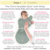 Picture of SwaddleDesigns Omni Swaddle Sack® Arms Up Half-Length Sleeves & Mitten Cuffs, Easy Swaddle Transition, Stripes, 0-3 Month
