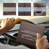 Picture of Ziciner Car Registration Insurance Holder, 2Pack Essential Auto Card Document Glove Box Organizer with Velcro Closure, Vehicle Interior Accessories Perfect for Most Car, Truck, SUV (Brown/Small Car)