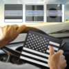 Picture of Ziciner Car Registration Insurance Holder, 2Pack Essential Auto Card Document Glove Box Organizer with Velcro Closure, Vehicle Interior Accessories Perfect for Most Car, Truck, SUV (Black/Back Flag)
