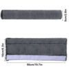 Picture of Amooca Soft Faux Fur Universal Fit Seatbelt Cover Car Truck SUV Airplane Seat Belt Shoulder Pad for Carmera Backpack Straps Neck Cushion Protector Extra Long 19.7in Dark Gray