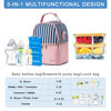 Picture of BABEYER Breastmilk Cooler Bag with Ice Pack Fits 6 Baby Bottles up to 9 Ounce, Breast Milk Pump Cooler Bag with Shoulder Strap for Nursing Mom Daycare, Work, Travel- Straps