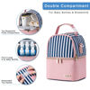 Picture of BABEYER Breastmilk Cooler Bag with Ice Pack Fits 6 Baby Bottles up to 9 Ounce, Breast Milk Pump Cooler Bag with Shoulder Strap for Nursing Mom Daycare, Work, Travel- Straps
