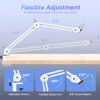 Picture of FIFINE Microphone Boom Arm Stand, Metal Heavy Duty Mic Stand, Scissor Suspension Adjustable Boom Arm for Podcast Recording Streaming Gaming, with Desk Clamp, 5/8" Screw, Cable Ties-BM63 White