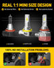 Picture of AUXITO 9005/HB3 H11/H9/H8 Fog Light, H8 H9 HB3 Bulbs Combo 5 Mins Install, Plug-N-Play, White Light, IP68 Waterproof, Pack of 4