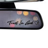 Picture of 3 x Trust In God Cross Black Car Mirror Decal Stickers for Cars Rearview Mirror Decal for Women Cute Decals Vinyl Affirmation Stickers for Window, Mirror, Tumbler, and Water Bottle