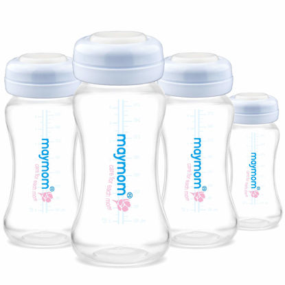 Picture of Wide Neck Breastmilk Collection n Storage Bottle 9oz; Re-markable SureSeal Disc. Fits Spectra S2 Spectra S1 Spectra 9 Plus and Avent Breastpump Replace Spectra Bottle, Avent Classic Natural Bottle