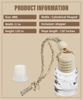 Picture of ESEWALAS 10Pcs Hanging Car Air Freshener,8ml Car Hanging Diffuser,Empty Glass Perfume Bottles Oil Diffuser Perfume Aromatherapy Pendant Bottle,Air Freshener Diffuser Bottle Pendant