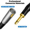 Picture of EBXYA XLR Male to 1/4 Inch TS Mono Unbalanced Microphone Cable 6Ft, 6.35mm to XLR Cable, 2 PCS