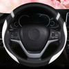 Picture of Steering Wheel Cover for Women Leather Universal Steering Wheel Cover for Car 15 inch (White)