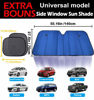 Picture of Big HippoWindshield Sun Shade,Car Sun Shade Side Window as Bonus,Car Sunshade Windshield,Reflect Sunlight Heat and UV Rays, Protect Car Interior,Keep Vehicle Cool,Silver/Blue(55.16X 27.5inches)