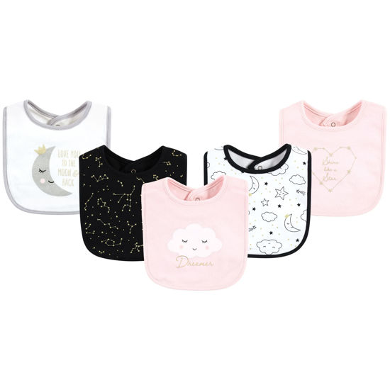 Picture of Hudson Baby Unisex Baby Cotton Bibs, Dreamer, One Size