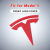 Picture of Nanaholy Model Y Accessories for Tesla 2024 2023 2022 2021 2020 Emblem Sticker 2PCS/Set Logo Decal (Red)