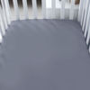 Picture of 4-Pack Fitted Crib Sheets for Boys and Girls - Breathable, Soft Microfiber Baby Sheets in Grey and Navy